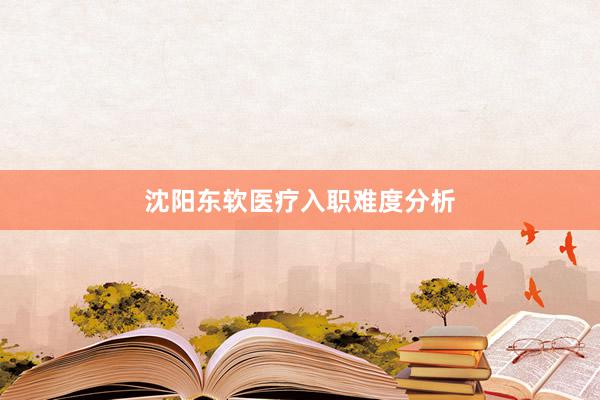 沈阳东软医疗入职难度分析